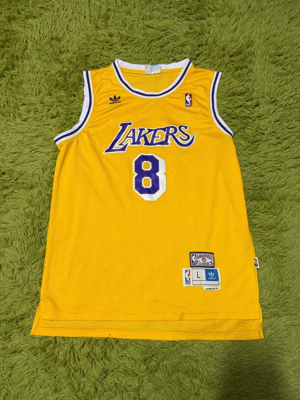Vintage Los Angeles Lakers Kobe Bryant #8 Hardwood Classics Swingman Jersey L